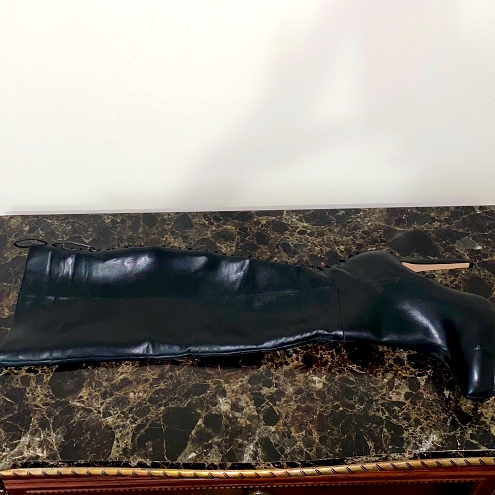 Aldo over the knee heel boots. Black size 9US